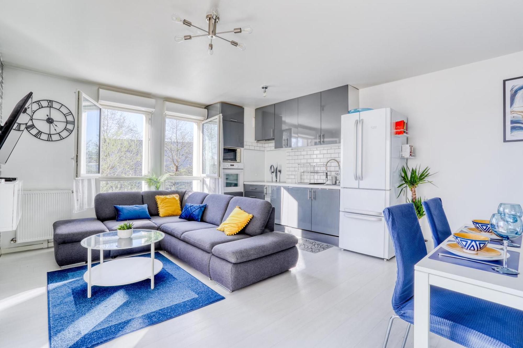 "Le Serenity ", Appartement Spacieux ,Balcon, Parking Prive Gratuit, Netflix, Proche Cdg Et Stade De France Stains Exterior photo