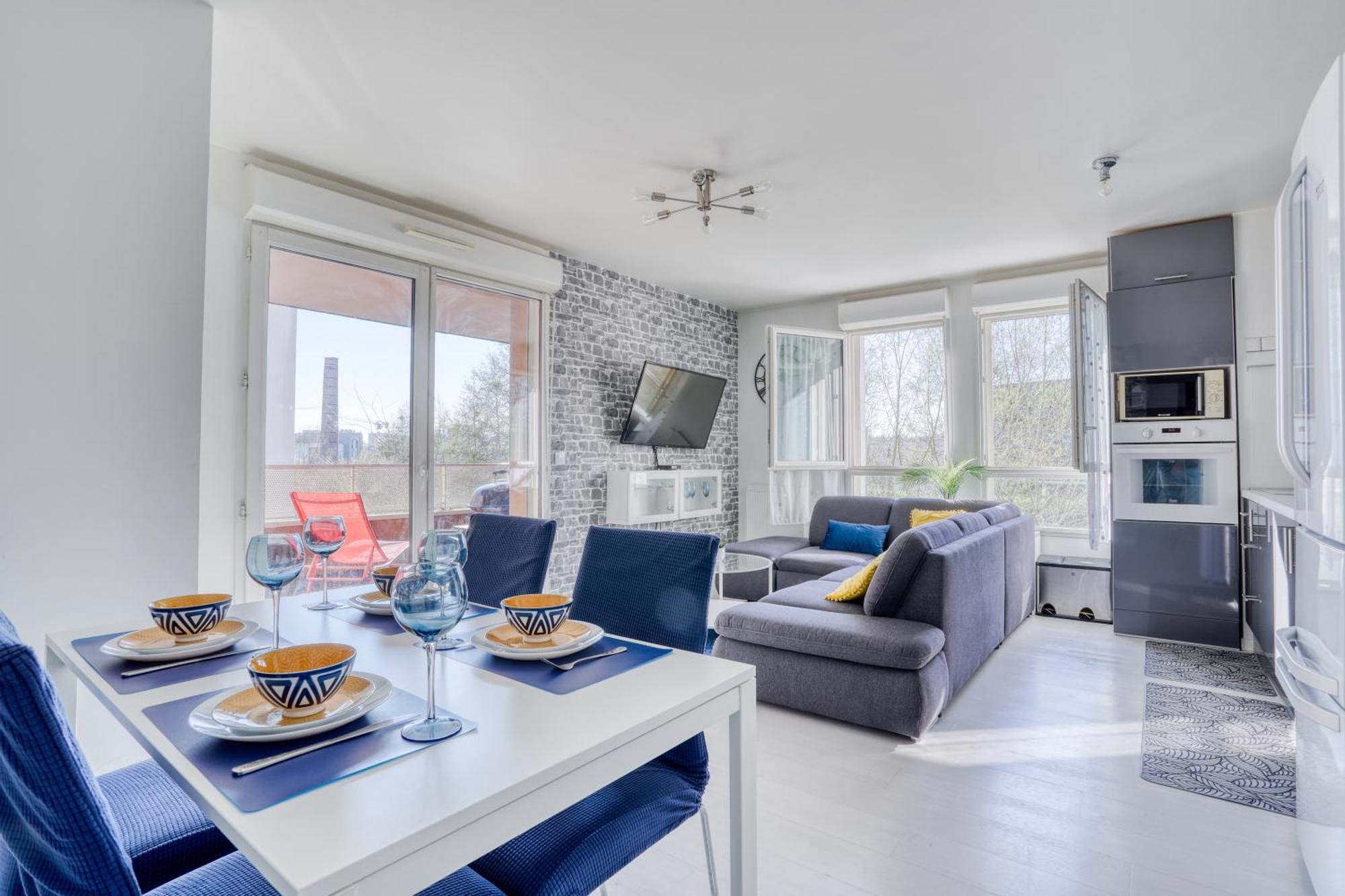 "Le Serenity ", Appartement Spacieux ,Balcon, Parking Prive Gratuit, Netflix, Proche Cdg Et Stade De France Stains Exterior photo